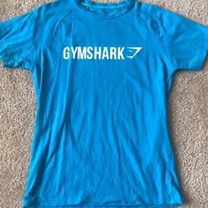 Men Blue GymShark Fitness Shirt